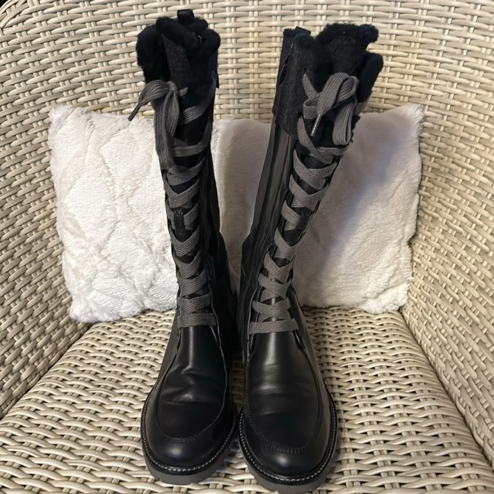 Cole Hann High Combat Boots - Picture 5 of 7